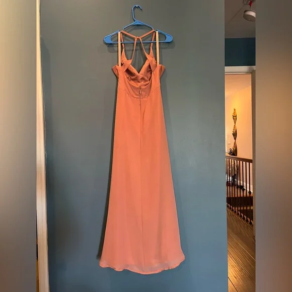 Azazie Davis bridesmaid dress in dusty pink - Picture 5 of 6
